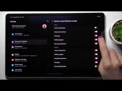 How to Activate Charging Sounds on SAMSUNG Galaxy Tab S8+ - Manage Charging Sounds