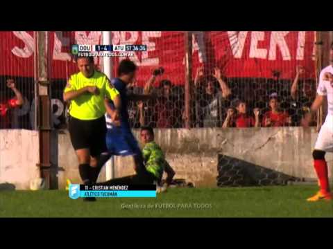 Gol de Menéndez. Douglas Haig 1 - Atl. Tucumán 4. Fecha 36. B Nacional 2015. FPT