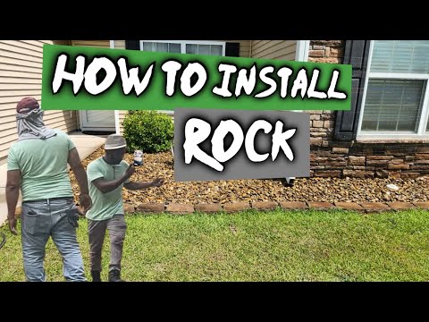 How to install River Rock | Landscaping