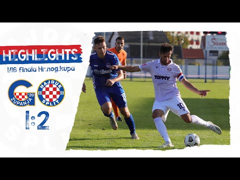 [SAŽETAK] 1/16 finala Hrvatskog nogometnog kupa (2020/2021): Graničar - Hajduk 1:2