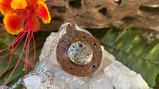 Lead-Free Pewter Crater Moon Sweat Soldered On Copper