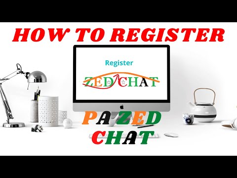 How to create an account on Pa zed chat community
