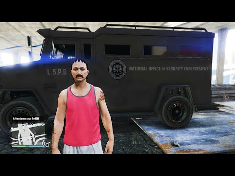 GTA 5 - How to steal LSPD car ( National Office Of Security Enforcement )