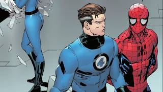 O Homem-Aranha impediu que o Quarteto Fantástico caísse.
