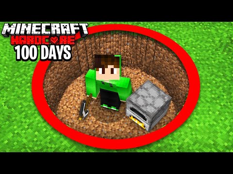 I Survived 100 Days in a HOLE