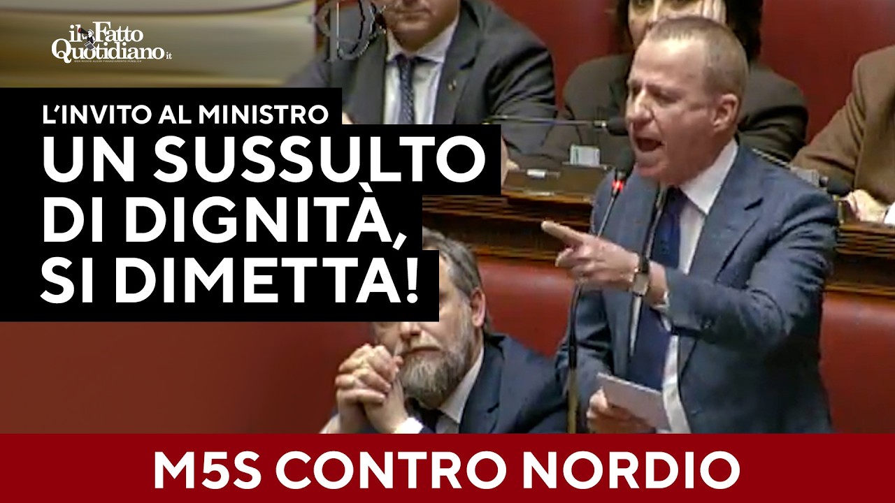 L'invito del M5S a Nordio: "Abbia un sussulto di dignità, si alzi da quella poltrona e si dimetta"