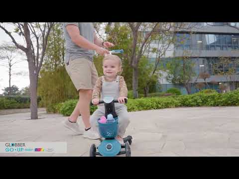 GLOBBER paspirtukas Go-Up Baby Lights 360, 3in1, spalva: ruda video
