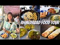 Best AHMEDABAD Street Food Jalebi Fafda Dal Pakwan Snacks Frankie More