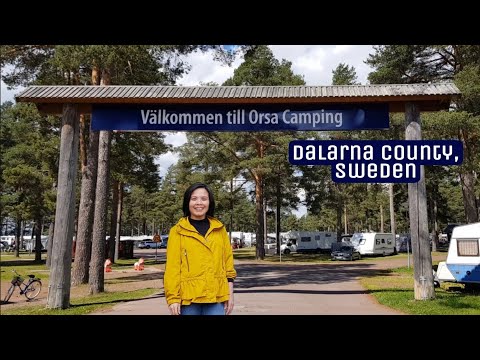 Walking around Orsa Camping Site | Summer in Dalarna County