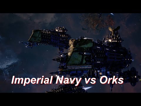 Imperial Navy vs Orks! Rank 158, Heroic Difficulty, 1500 Points - Battlefleet Gothic Armada