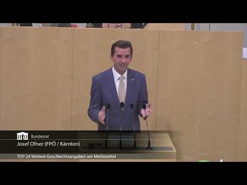 Josef Ofner - Gender-Ideologie - Sechs Geschlechter (Meldegesetz) - 20.10.2022