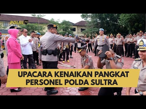 UPACARA KENAIKAN PANGKAT PERSONEL POLDA SULTRA