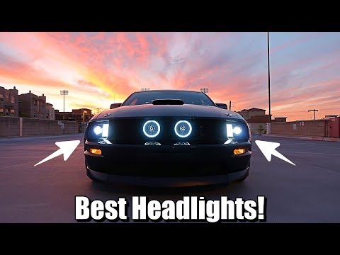 Raxiom DRL Projector Headlight Review and Test Drive! (05-09)