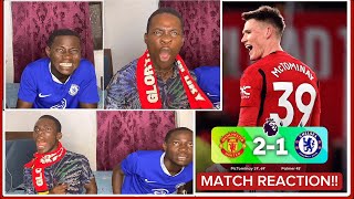 Manchester United vs Chelsea (2:1) LIVE FAN REACTION, Mctominay scores Double!!