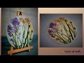 Plaster Cast flowers | air dry clay | wall decor | clay art painting | creative art videos