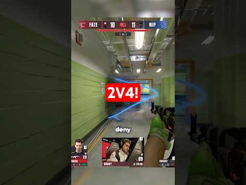 Frozen and Broky Pull off IMPOSSIBLE 2V4 🤯 #cs2