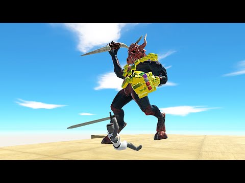 DEMON KOZAROG WITH THE INFINITY GAUNTLET VS EVERY FACTION | ANIMAL REVOLT BATTLE SIMULATOR