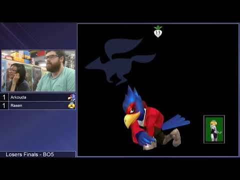 GSS 108 SSBM - Arkouda (Falco) vs. Rasen (Sheik) - Melee LF