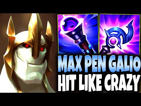 Max Pen Galio Build hit like CRAZY: 50% HP DMG PER Q 🔥 LoL Top Galio s13 Gameplay
