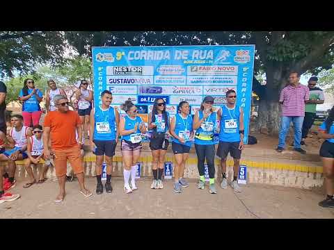 Agradecimentos de Barreiras do Piauí, na 9ª corrida de rua de Bom Jesus-Piauí. 