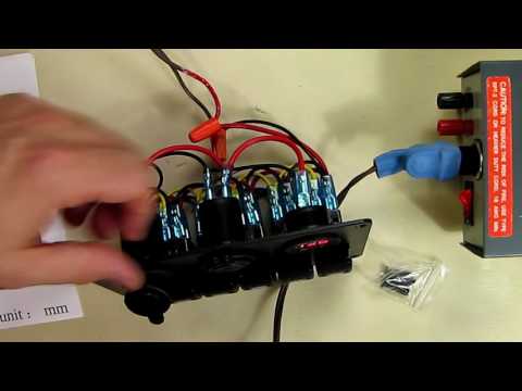 Best LED Switch Panel for Car or Boat - 6 Gang Waterproof LED Rocker Switch Panel REVIEW