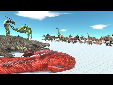 REPTILES & GIANT INVERTEBRATES VS FACTION - Animal Revolt Battle Simulator