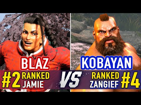SF6 🤜 Blaz (#2 Ranked Jamie) vs Kobayan (#4 Ranked Zangief) 🤛 SF6 High Level Gameplay