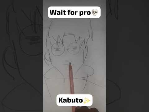 ASMR Noob😃vs pro😎 #kabuto #drawing #naruto #anime #shorts