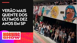 Alunos da PUC protestam por melhores condições climáticas