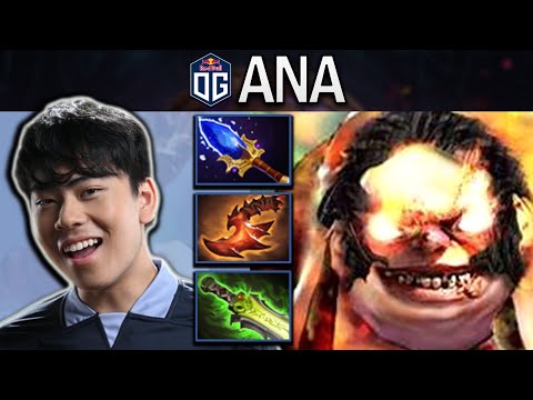 OG.ANA SMURF PUDGE WITH 23 KILLS & OVERWHELMING BLINK - DOTA 2 PRO GAMEPLAY