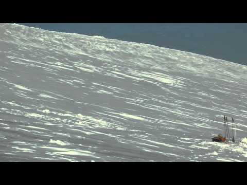 Dyatlov Pass in Winter - Scanning Ridge down to Tree Line