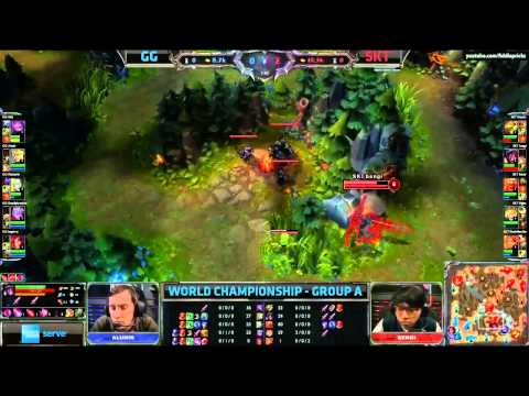 GG vs SKT Telecom T1 Group A (World Championship Group Stages Day 6)