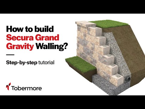 How To Build A Secura Grand Retaining Gravity Wall - Step By Step Installation Tutorial