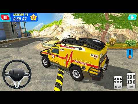 Mini Firefighter Truck Driving at Coast Guard Beach - Android Gameplay