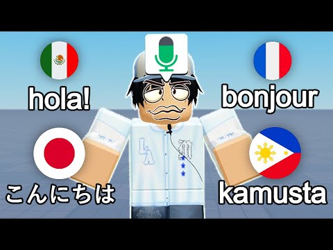 Roblox VOICE CHAT But I SPEAK Different LANGUAGES!