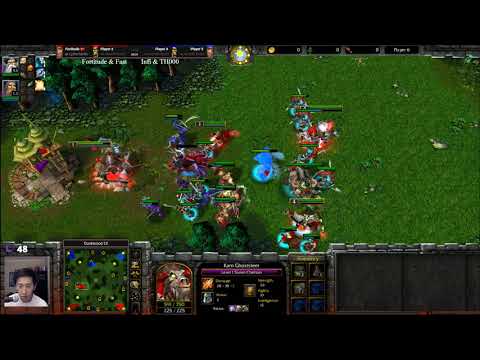 Romantic (HU) Fast (Orc) vs TH000 (HU) Infi (Orc) - WarCraft 3 - 2v2 - WC3211