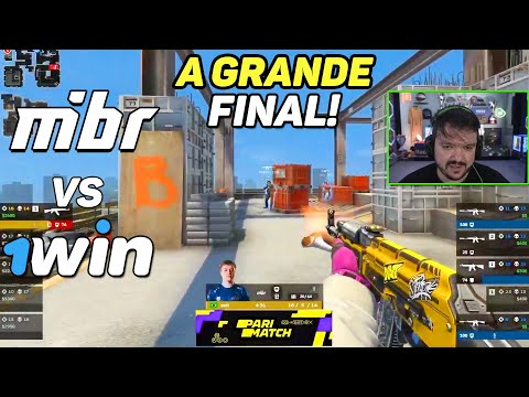A GRANDE FINAL - MIBR vs 1WIN - MELHORES MOMENTOS Map 1 - CCT 2023 Online Finals 3 | CSGO