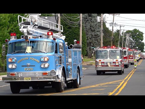 Antique Fire Apparatus Lights & Sirens Parade 2024 CLAFAA Tri Counties Fire Association's Muster