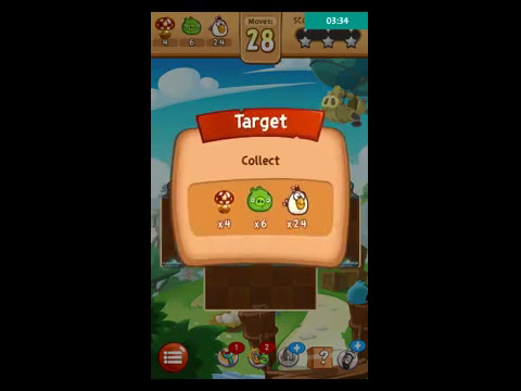 Angry Birds Blast (AB Blast) Walkthrough Part 1- Level 24 Complete 3 start
