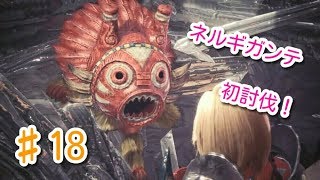 【MHW初見実況】#18　ﾋﾟｷﾞｬｰ!!　ネルギガンテ初討伐！①【モンハンワールド】[初投稿シリーズ]