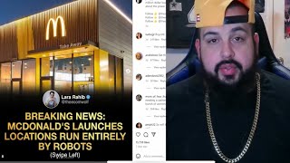 AI TAKING OVER | MCDONALDS ALL ROBOT STORE  | REACTION