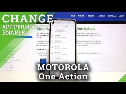 How to Change App Permissions on MOTOROLA One Action – Control Apps