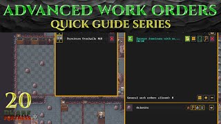 ADVANCED WORK ORDERS - Ic0n's DWARF FORTRESS Guides Ep 20