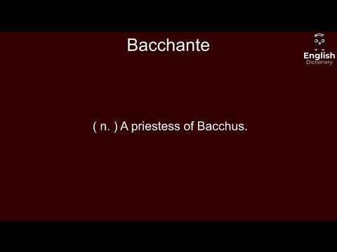Bacchante