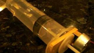 Mini RC submarine ballast tank test 1