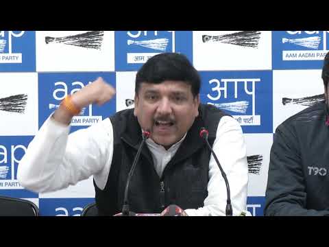 AAP Senior Leader & MP Sanjay Singh's Press Conference.