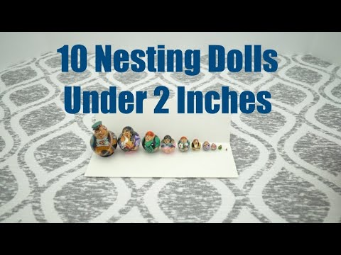 My Nesting Doll Collection #0025 – Mini Russian Nesting Family (10 Dolls Total)