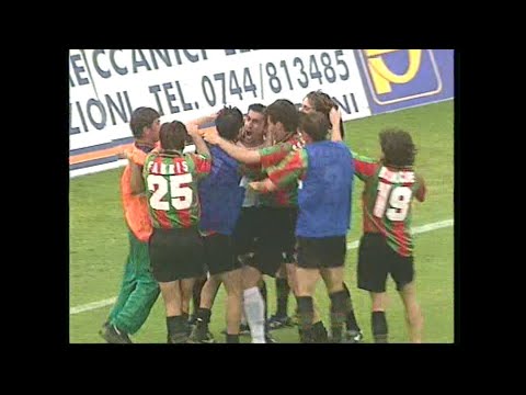 Ternana amarcord 1998-99 il 3 a 2 al Treviso con il gol vittoria segnato da Monetta allo scadere