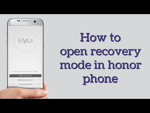 How to open recovery mode in honor devices
