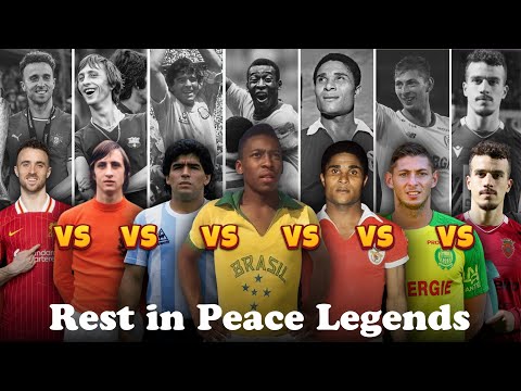 Comparison: Maradona vs Pele vs Cruyff vs Eusébio vs Emiliano Sala vs Diogo Jota vs André Silva